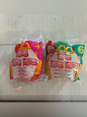 NIP NWT Vintage 1997 Jungle Book McDonalds Happy Meal Toys #4,6
